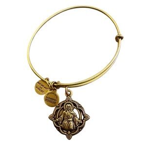 Alex and Ani Gold Jesus Love One Another Bangle Bracelet